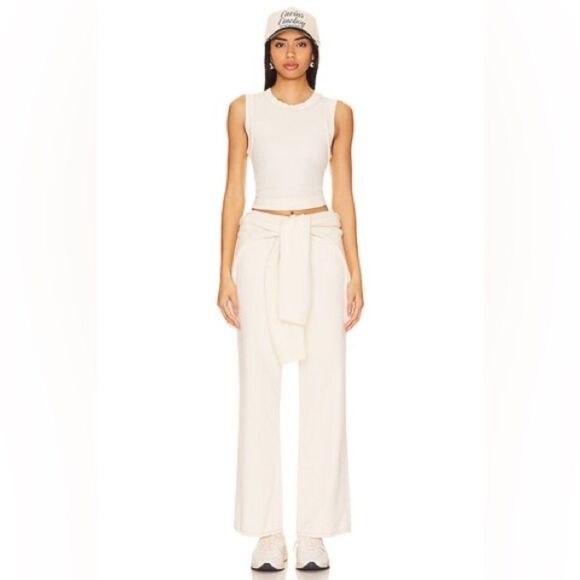 NEW Free People x We The Free Tinsley Baggy High Rise Jeans in White/Ecru - Picture 4 of 9